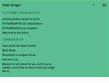 Tablet Screenshot of klaasburger.com